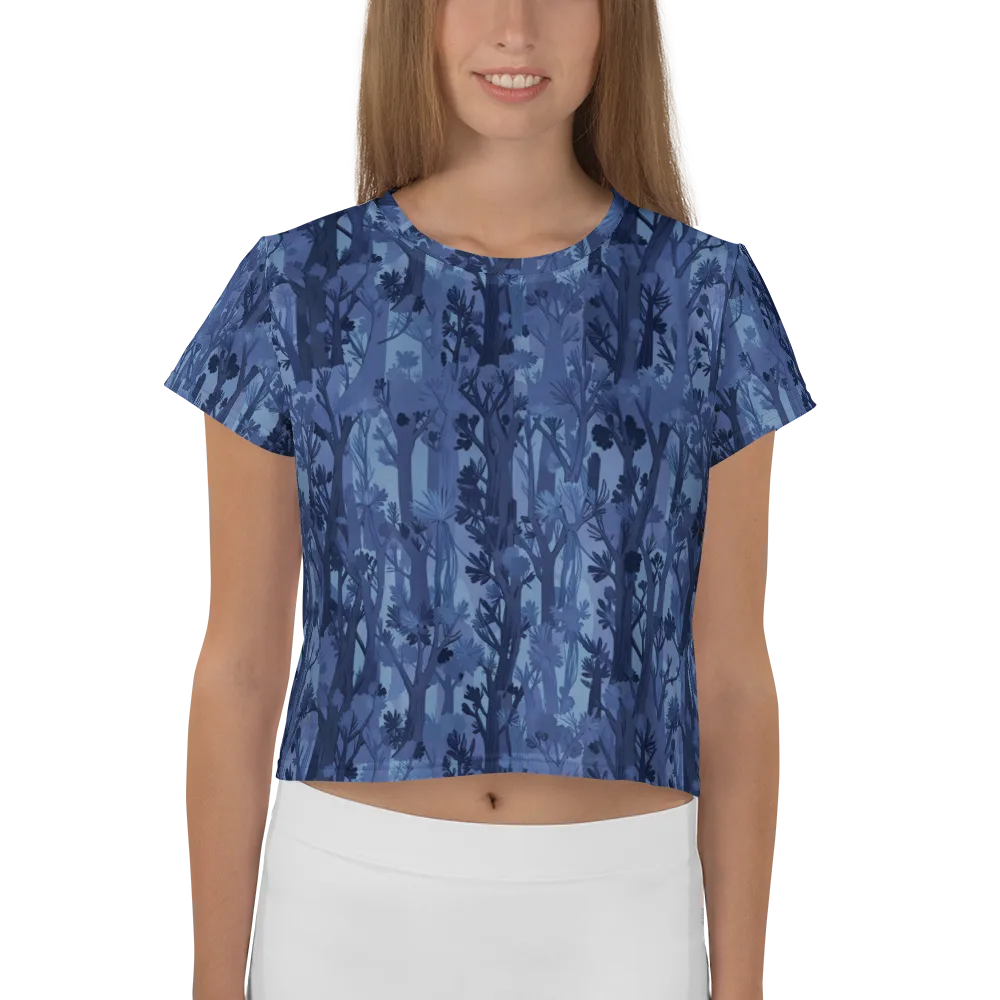 Moonlit Grove on Crop Tee — Front