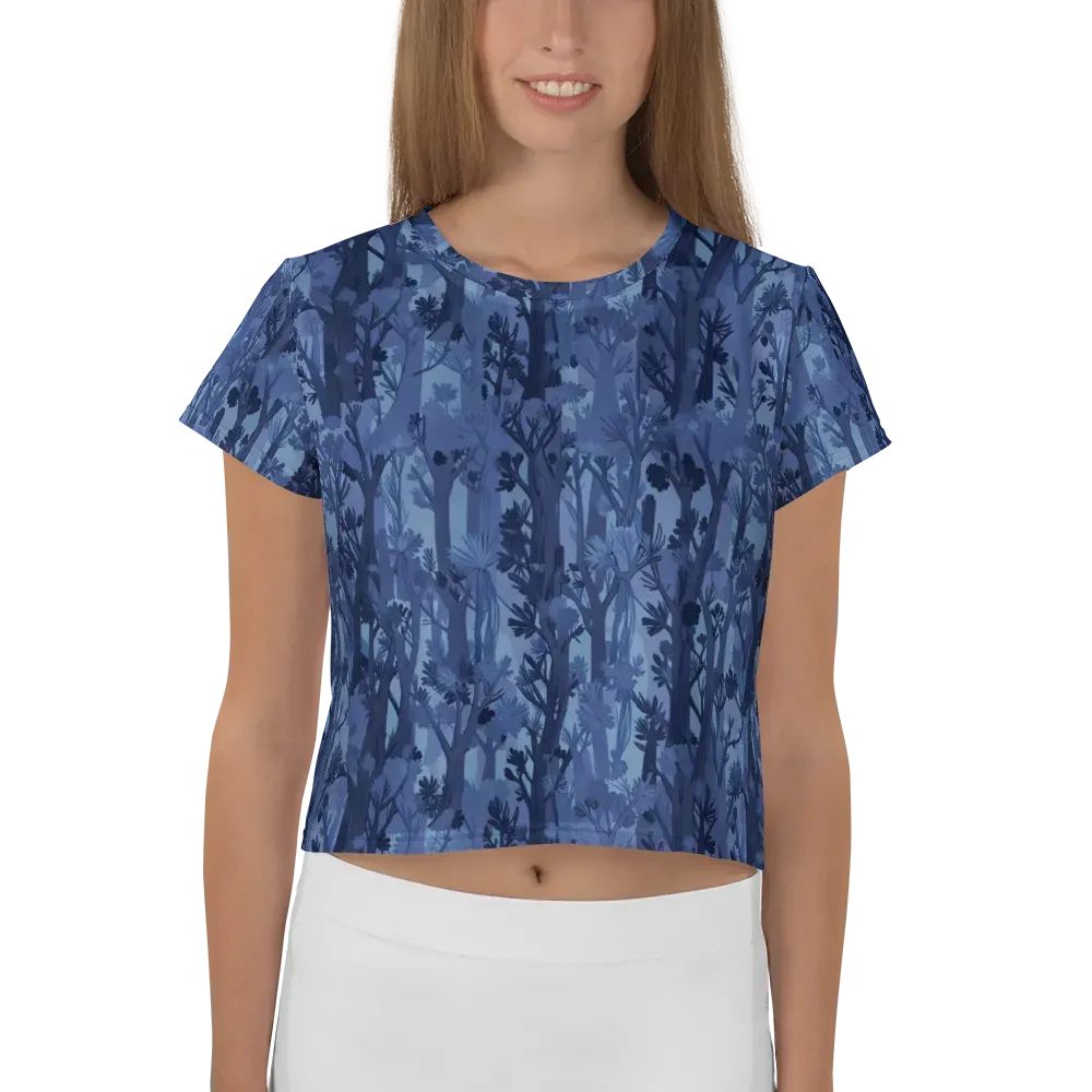 Moonlit Grove on Crop Tee — Front