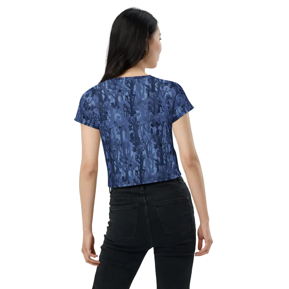Moonlit Grove on Crop Tee — Back
