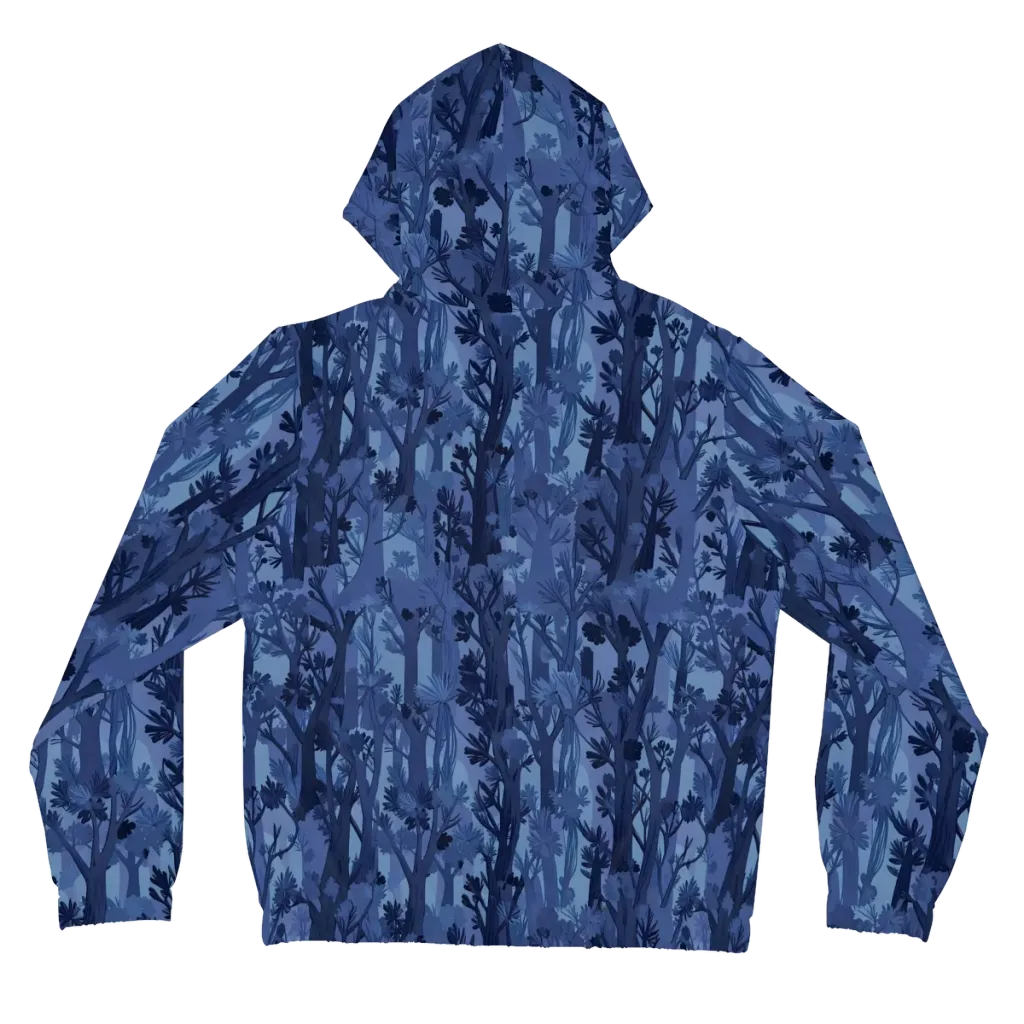 Moonlit Grove on Women's Full-Zip Hoodie — Back