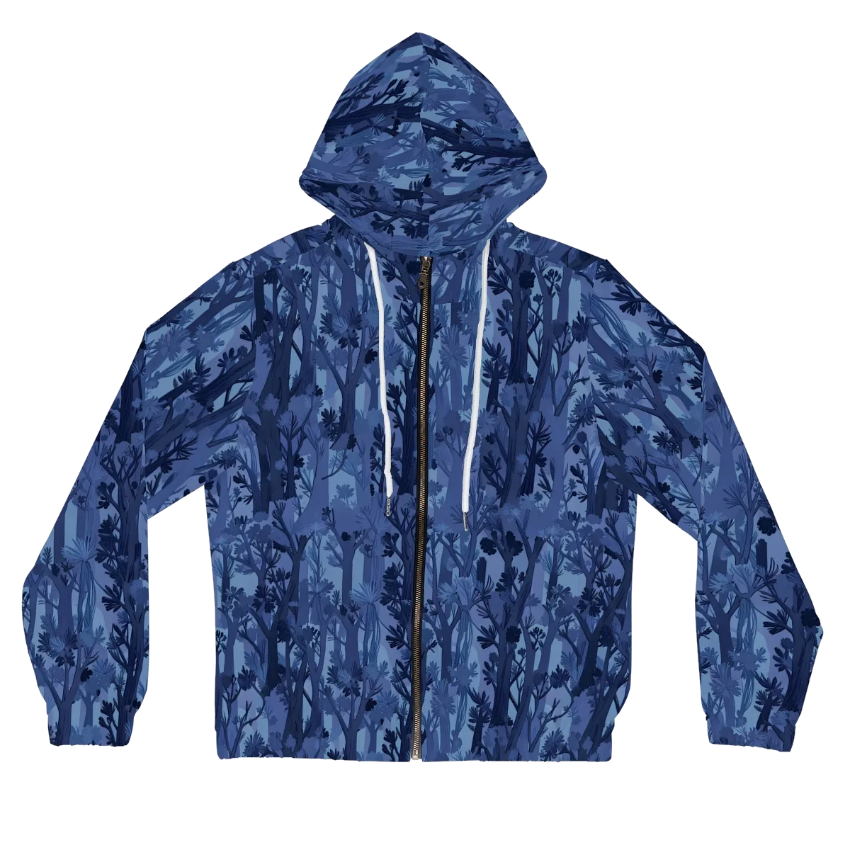 Moonlit Grove on Women's Full-Zip Hoodie — Front
