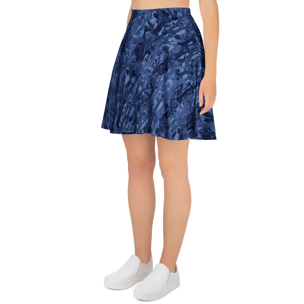 Moonlit Grove on Skater Skirt — Left