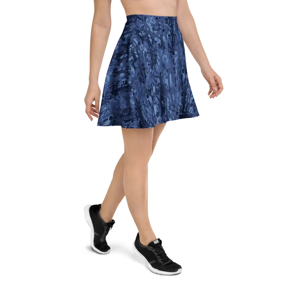 Moonlit Grove on Skater Skirt — Right