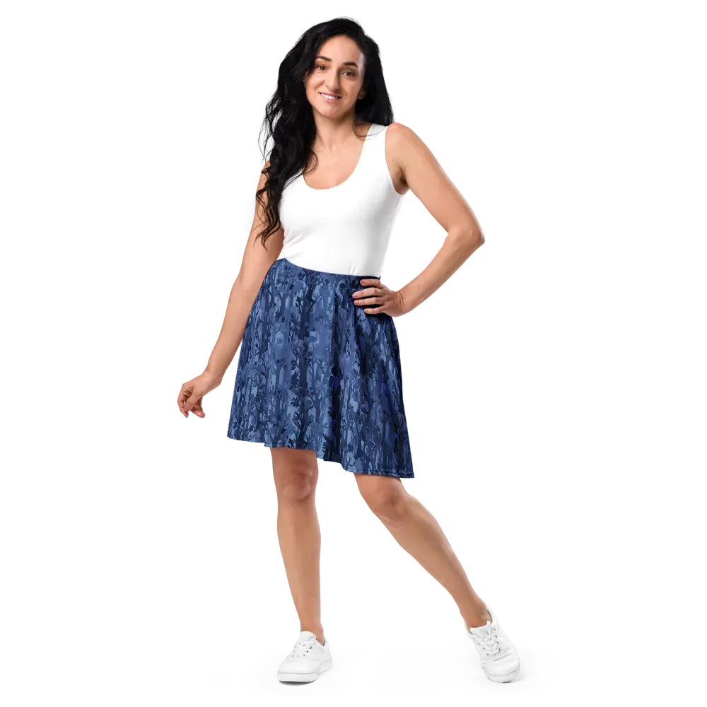 Moonlit Grove on Skater Skirt — Front