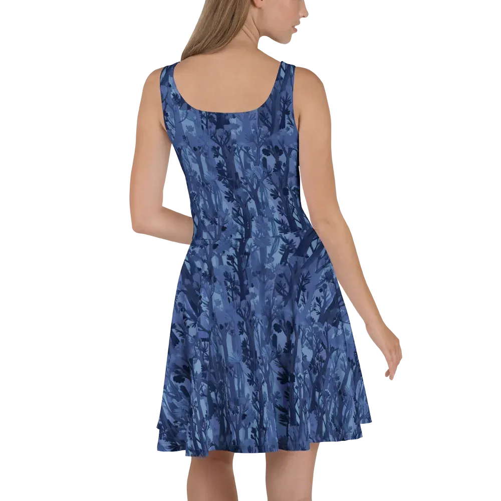 Moonlit Grove on Skater Dress — Back