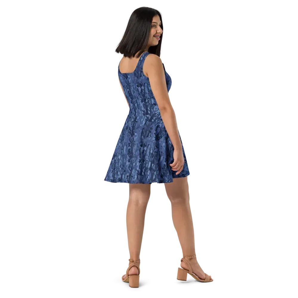 Moonlit Grove on Skater Dress — Right