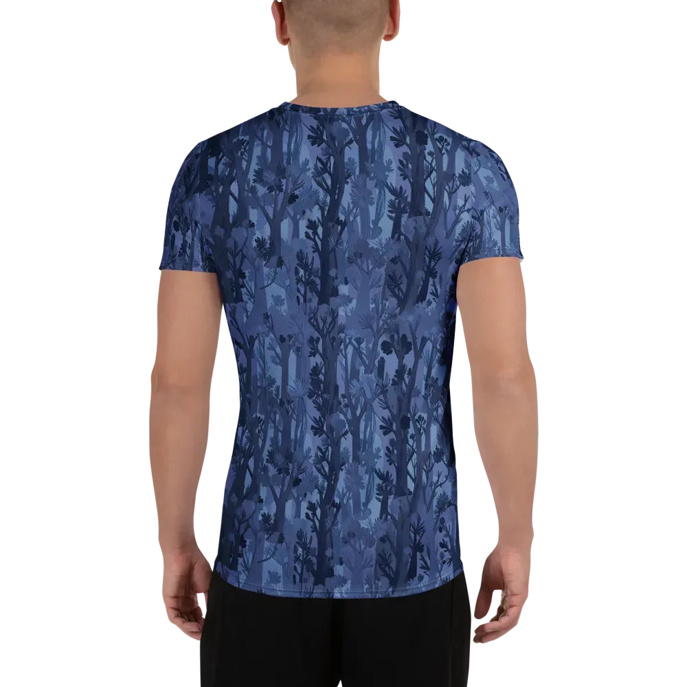 Moonlit Grove on Men's Athletic T-Shirt — Back