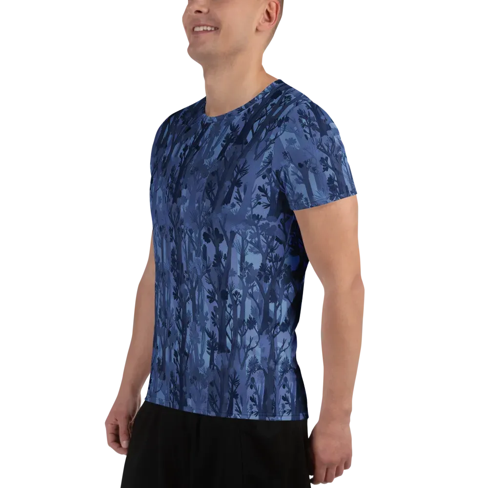 Moonlit Grove on Men's Athletic T-Shirt — Left