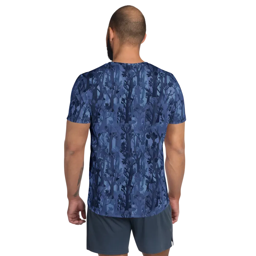 Moonlit Grove on Men's Athletic T-Shirt — Back
