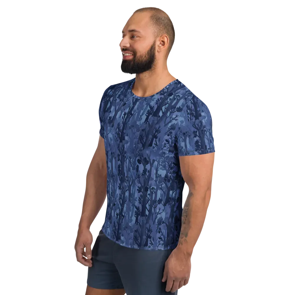 Moonlit Grove on Men's Athletic T-Shirt — Left