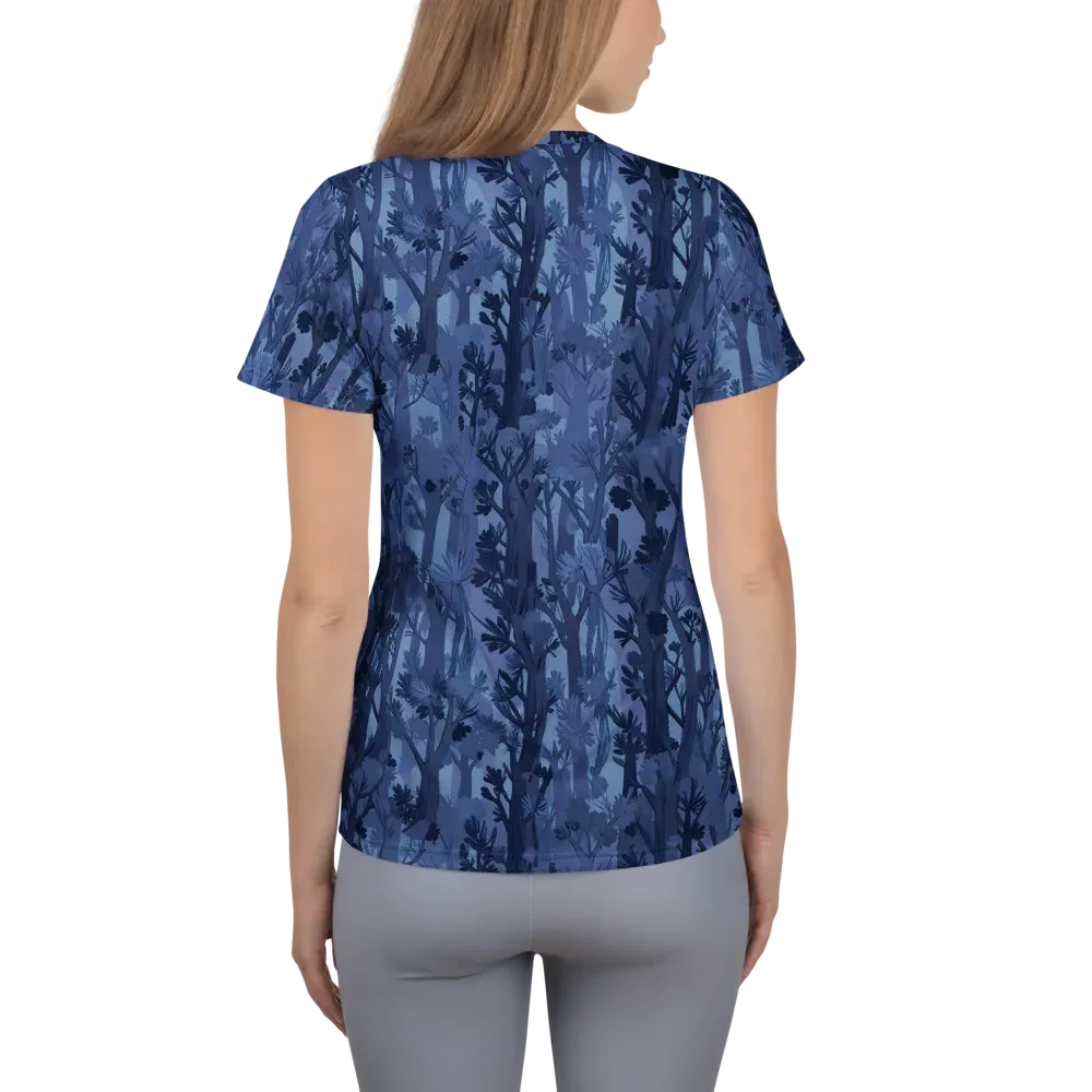 Moonlit Grove on Women's Athletic T-Shirt — Back