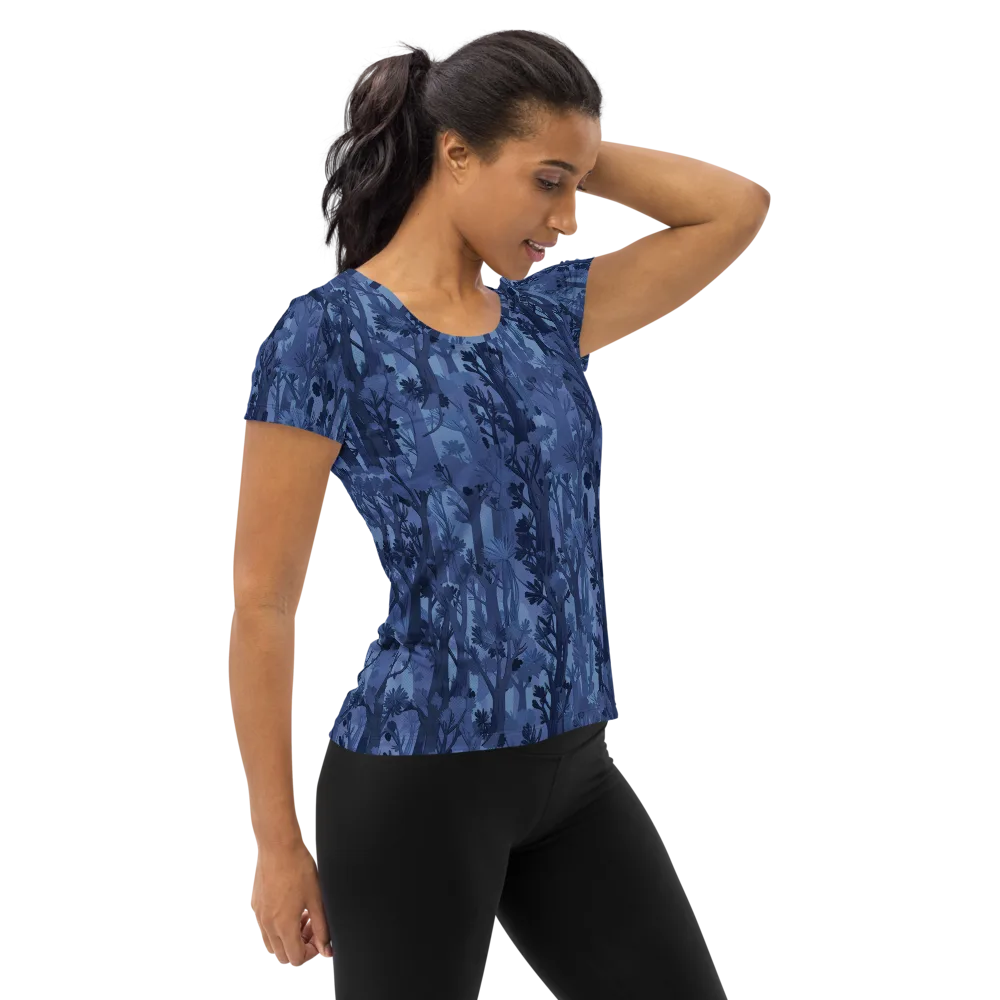 Moonlit Grove on Women's Athletic T-Shirt — Right
