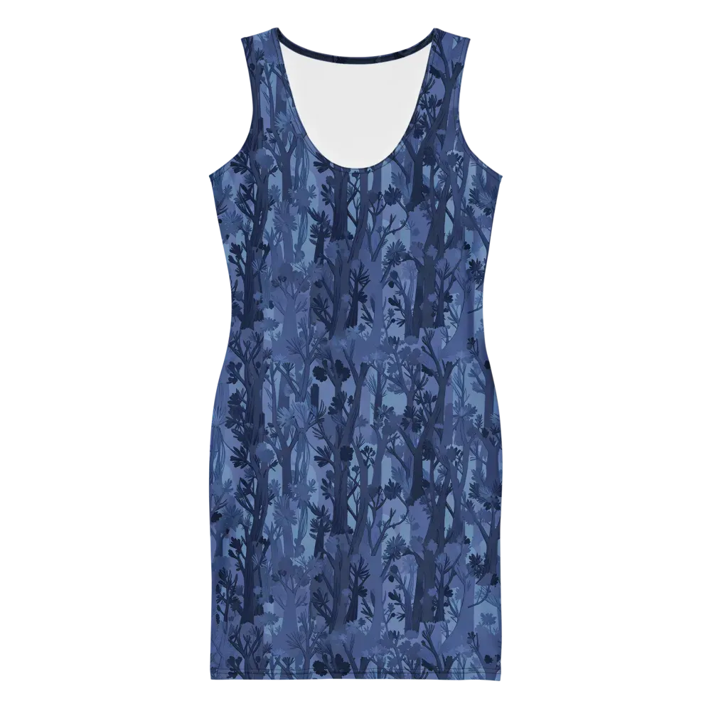 Moonlit Grove on Bodycon Dress — Front