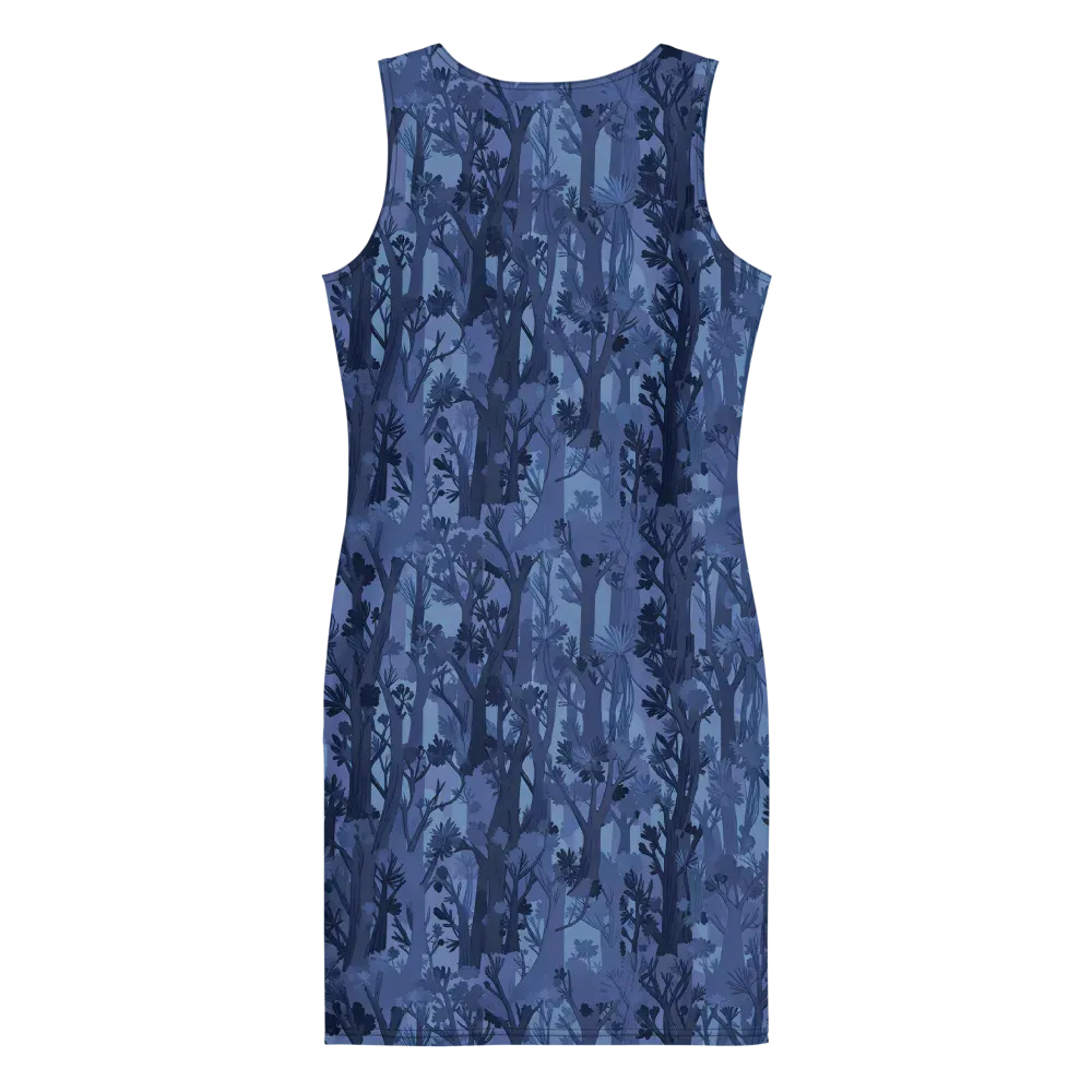 Moonlit Grove on Bodycon Dress — Back