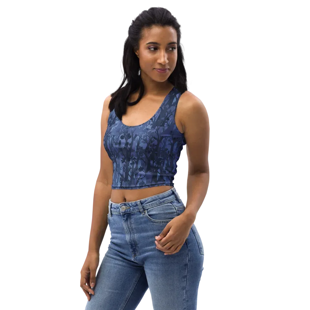 Moonlit Grove on Crop Top — Left Front