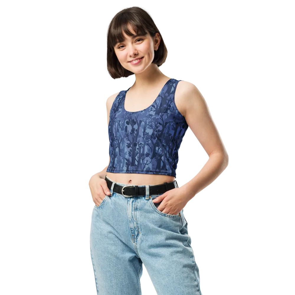 Moonlit Grove on Crop Top — Front