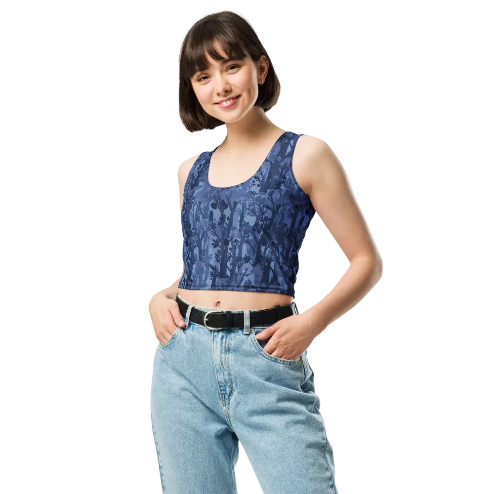 Moonlit Grove on Crop Top — Front