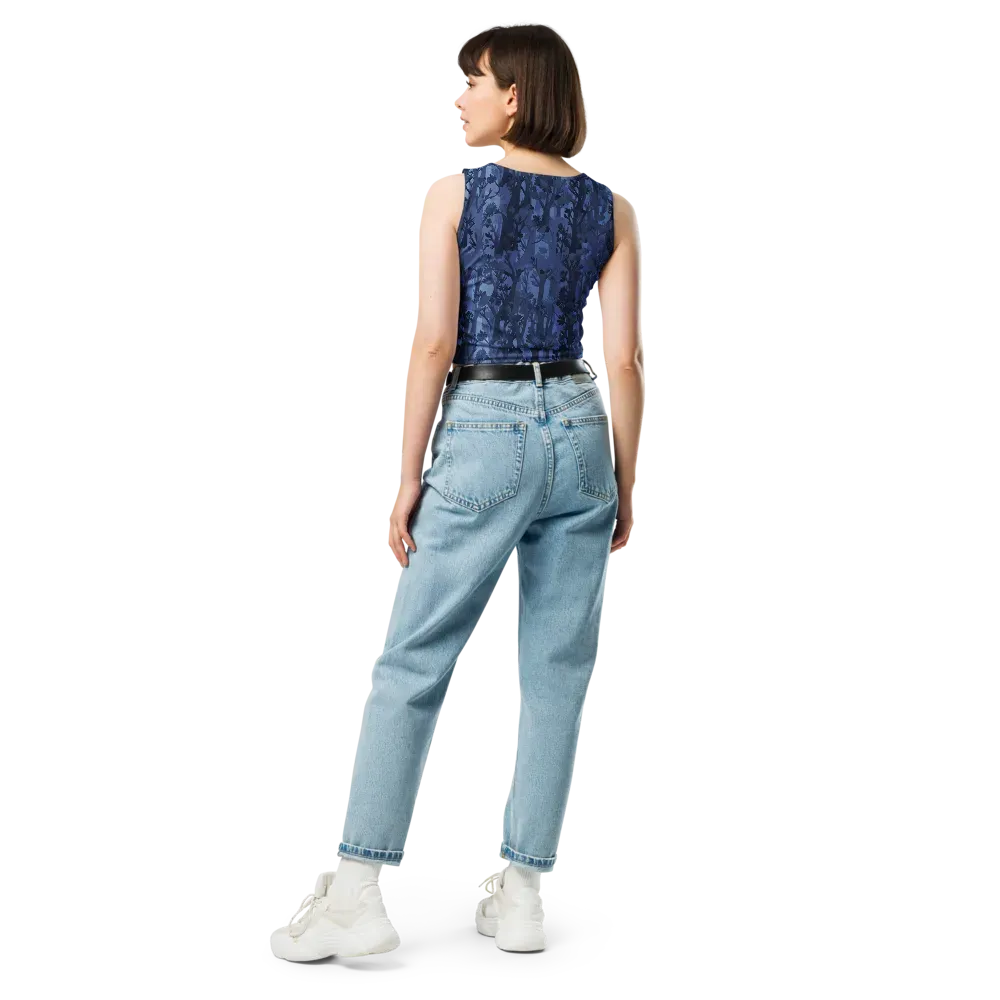 Moonlit Grove on Crop Top — Back