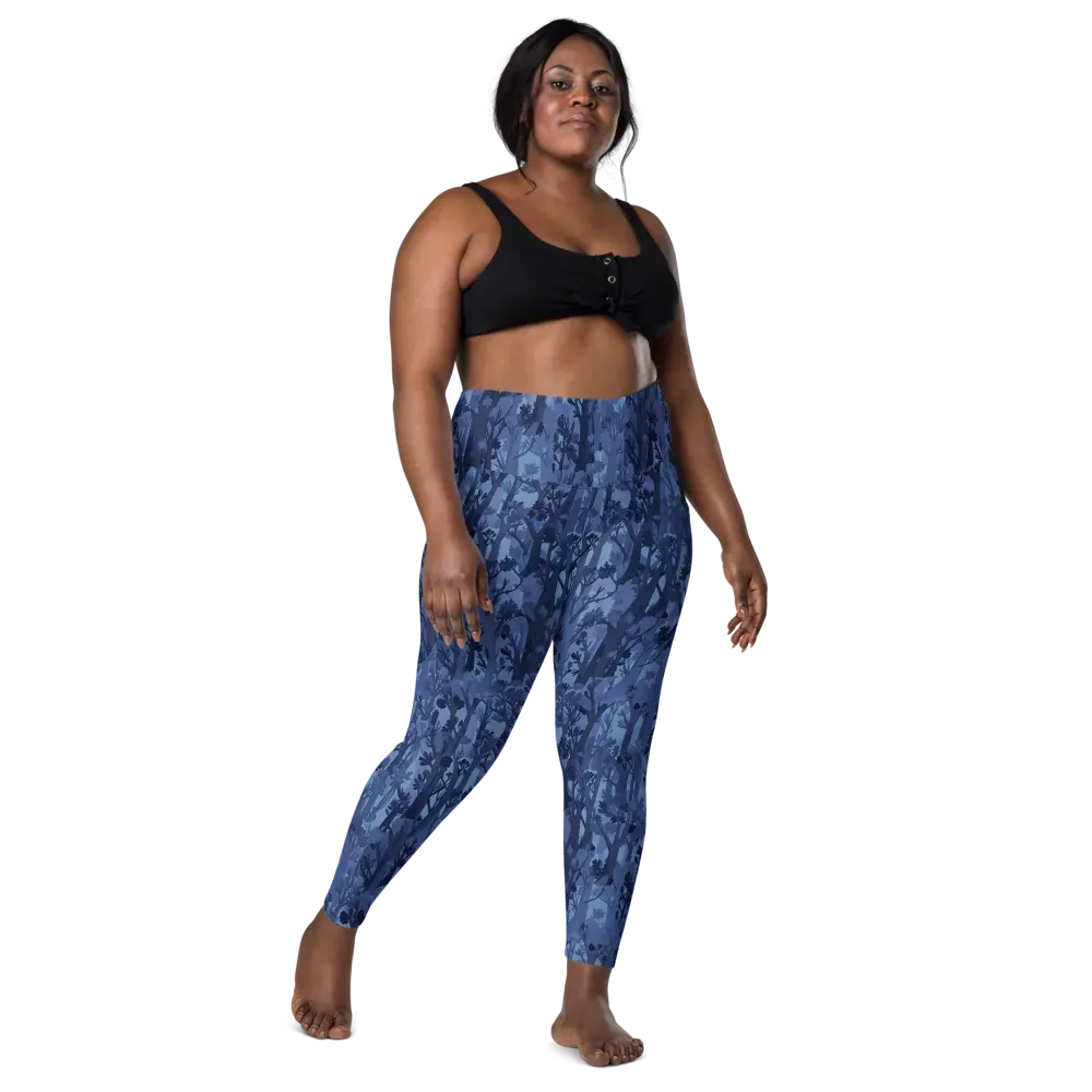 Moonlit Grove on Leggings with Pockets — Front