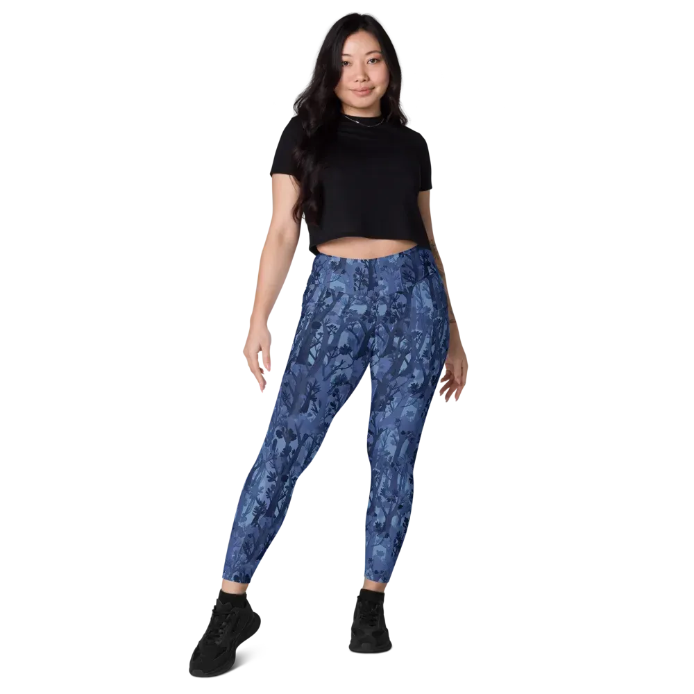 Moonlit Grove on Leggings with Pockets — Front