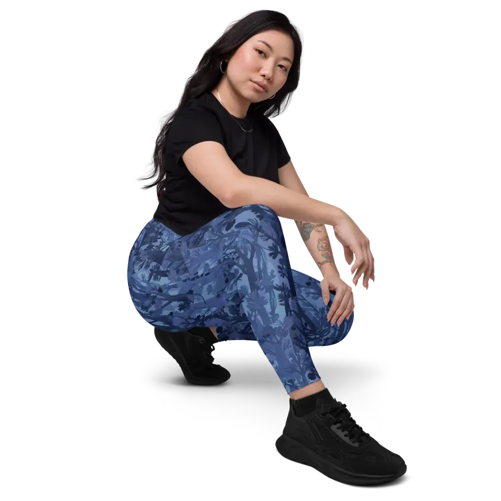 Moonlit Grove on Leggings with Pockets — Right Front