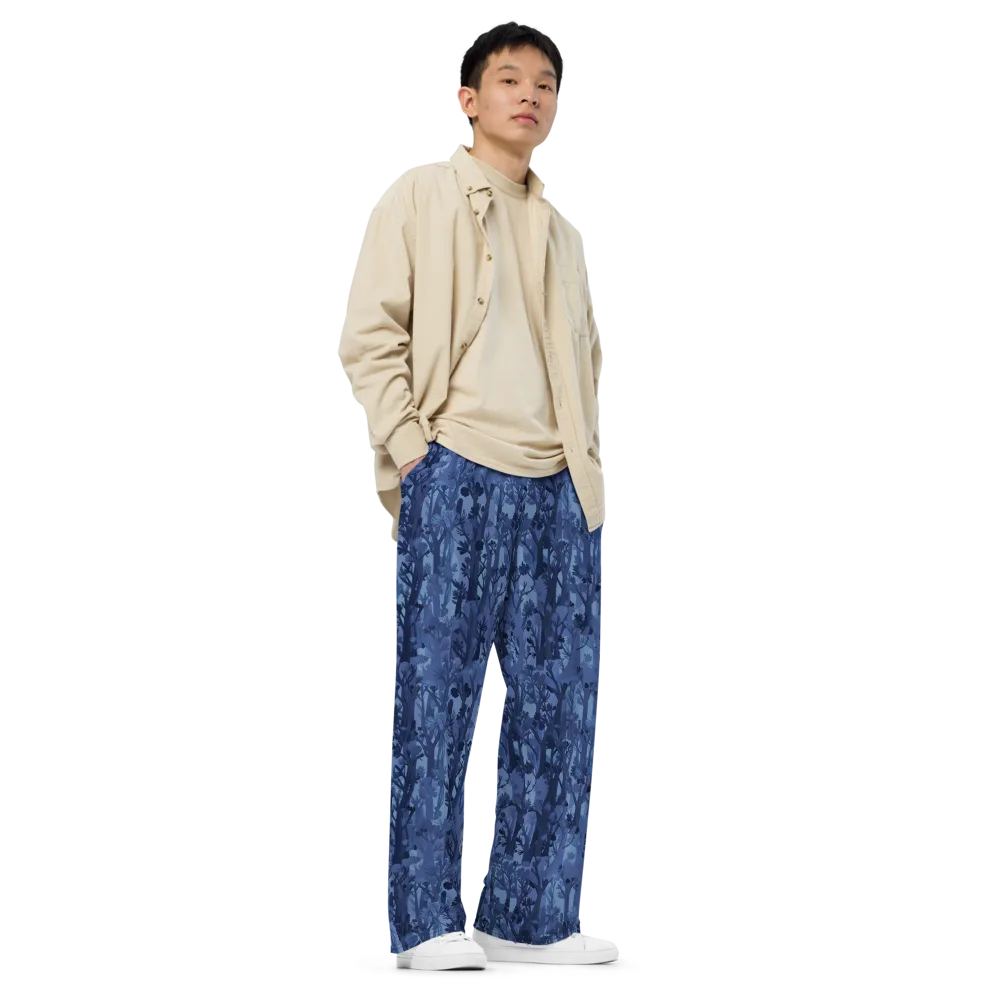 Moonlit Grove on Wide-Leg Pants — Right Front