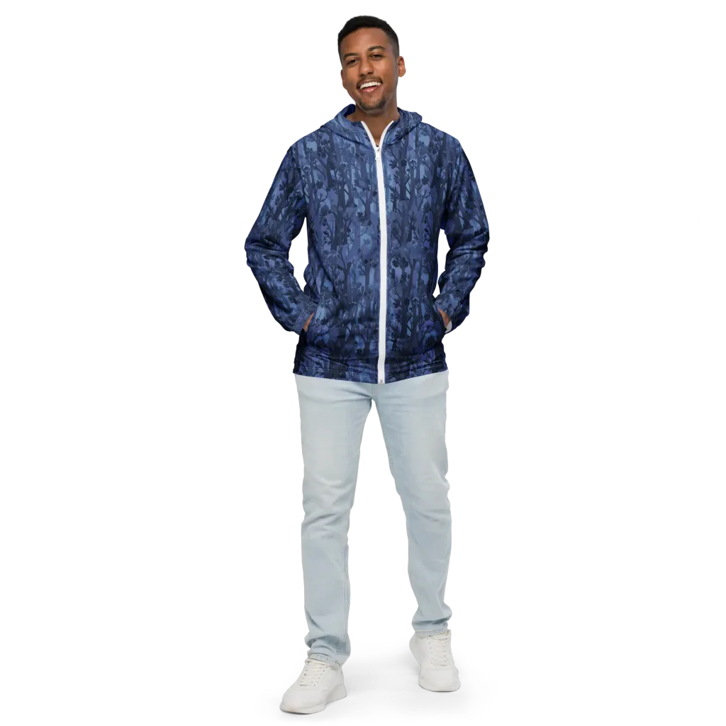 Moonlit Grove on Men's Windbreaker — Front