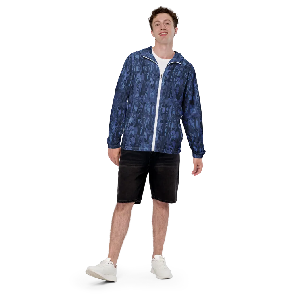 Moonlit Grove on Men's Windbreaker — Front