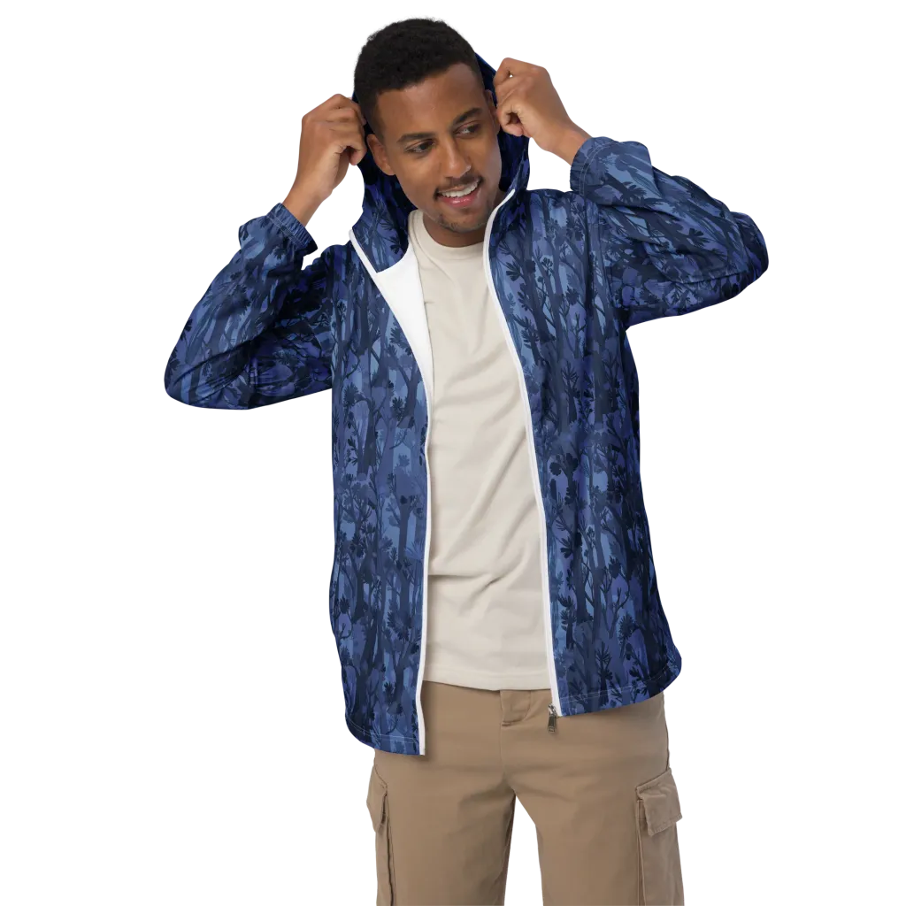 Moonlit Grove on Men's Windbreaker — Front