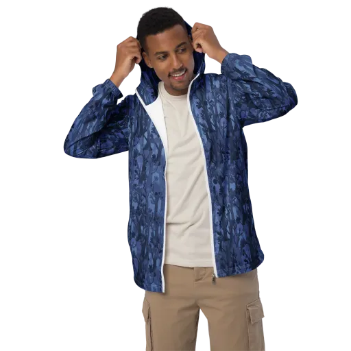 Moonlit Grove on a Men's Windbreaker