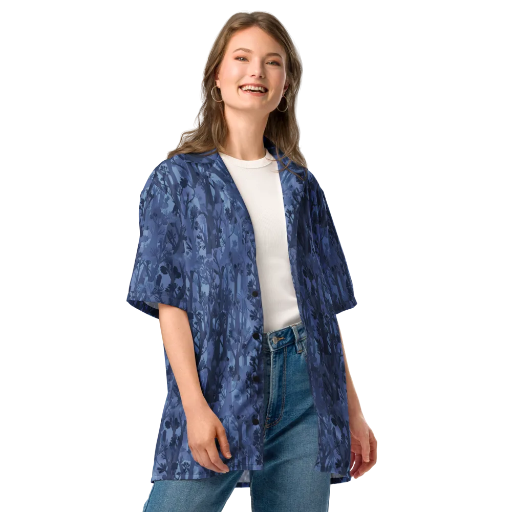 Moonlit Grove on Button Shirt — Front