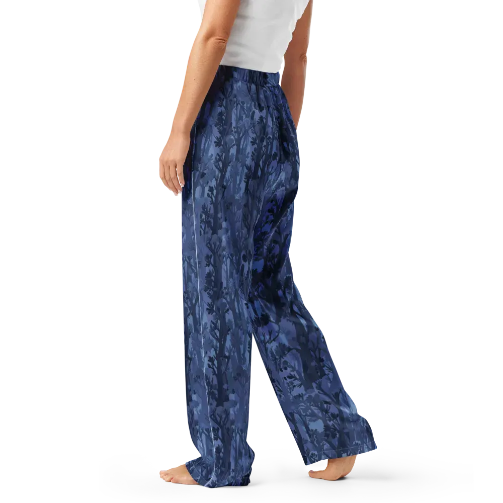 Moonlit Grove on Women's Pajama Pants — Left