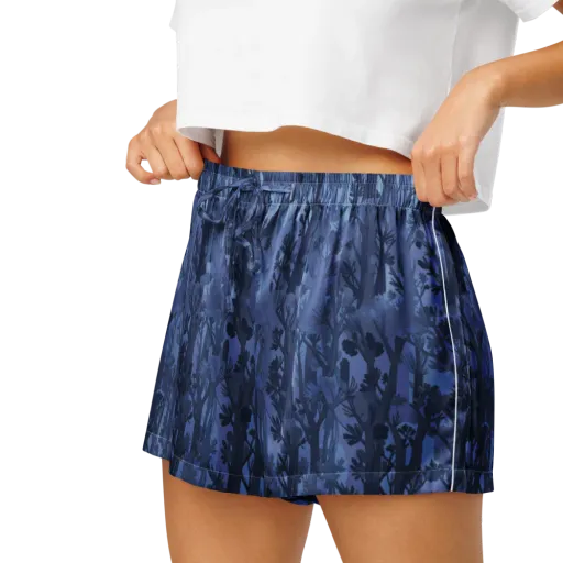 Moonlit Grove on a Women's Pajama Shorts