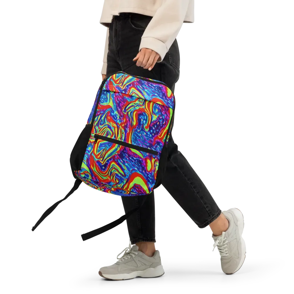 Scarlet Acid Garden on Utility Backpack — Front