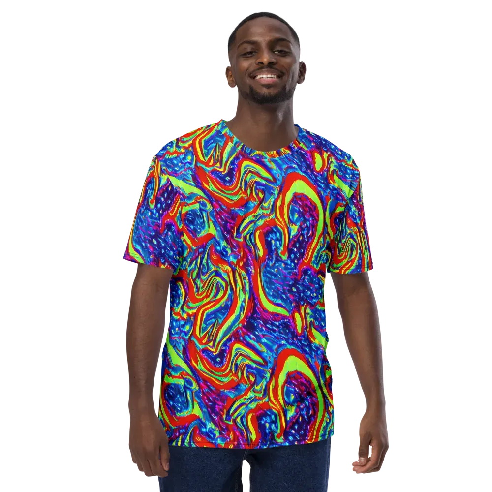 Scarlet Acid Garden on Men's Crew Neck T-Shirt — Front