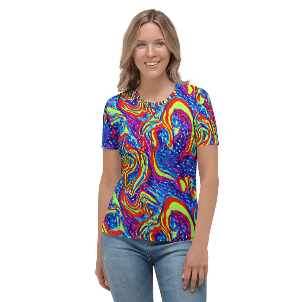 Scarlet Acid Garden on Women's Crew Neck T-Shirt — Front