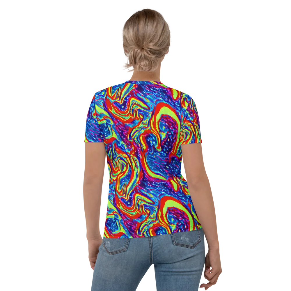 Scarlet Acid Garden on Women's Crew Neck T-Shirt — Back