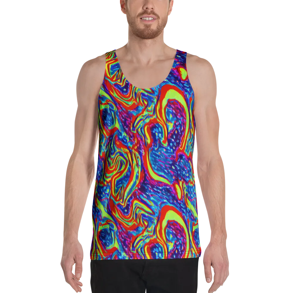 Scarlet Acid Garden on Men's Tank Top — Front