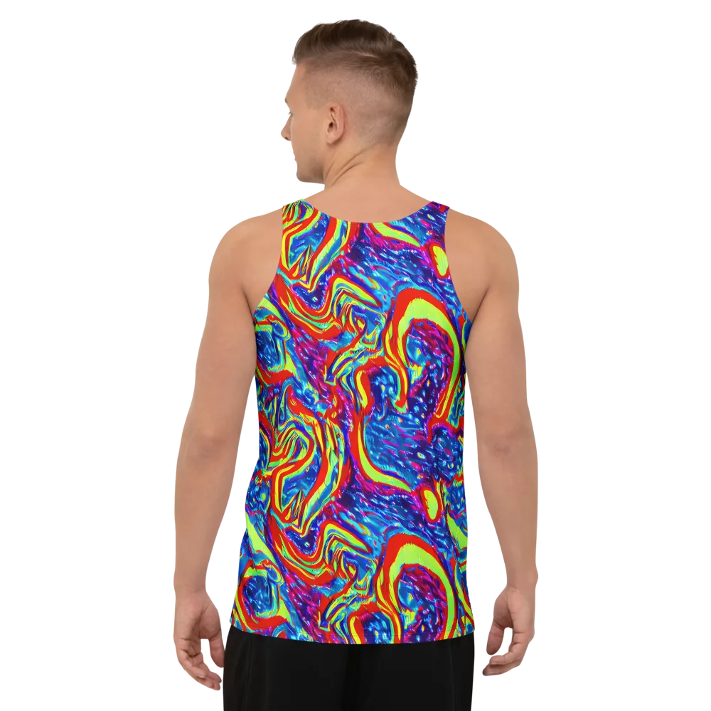 Scarlet Acid Garden on Men's Tank Top — Back