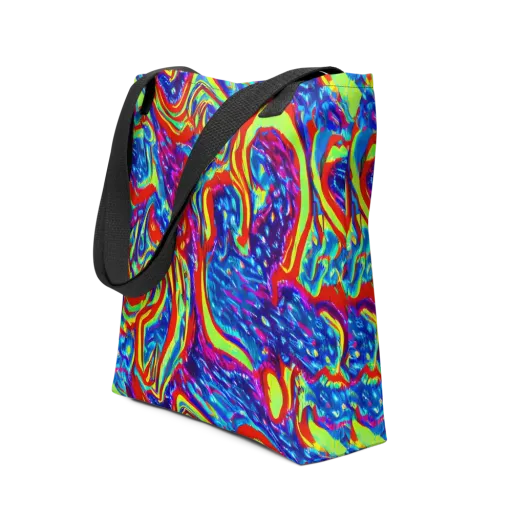 Scarlet Acid Garden on a Tote Bag