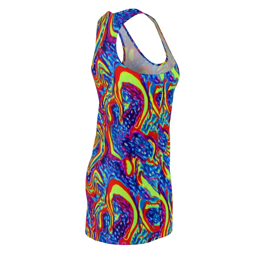 Scarlet Acid Garden on Racerback Dress — Back Side