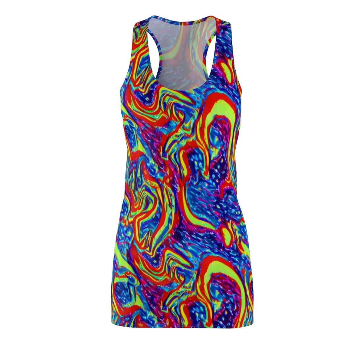 Scarlet Acid Garden on Racerback Dress — Front
