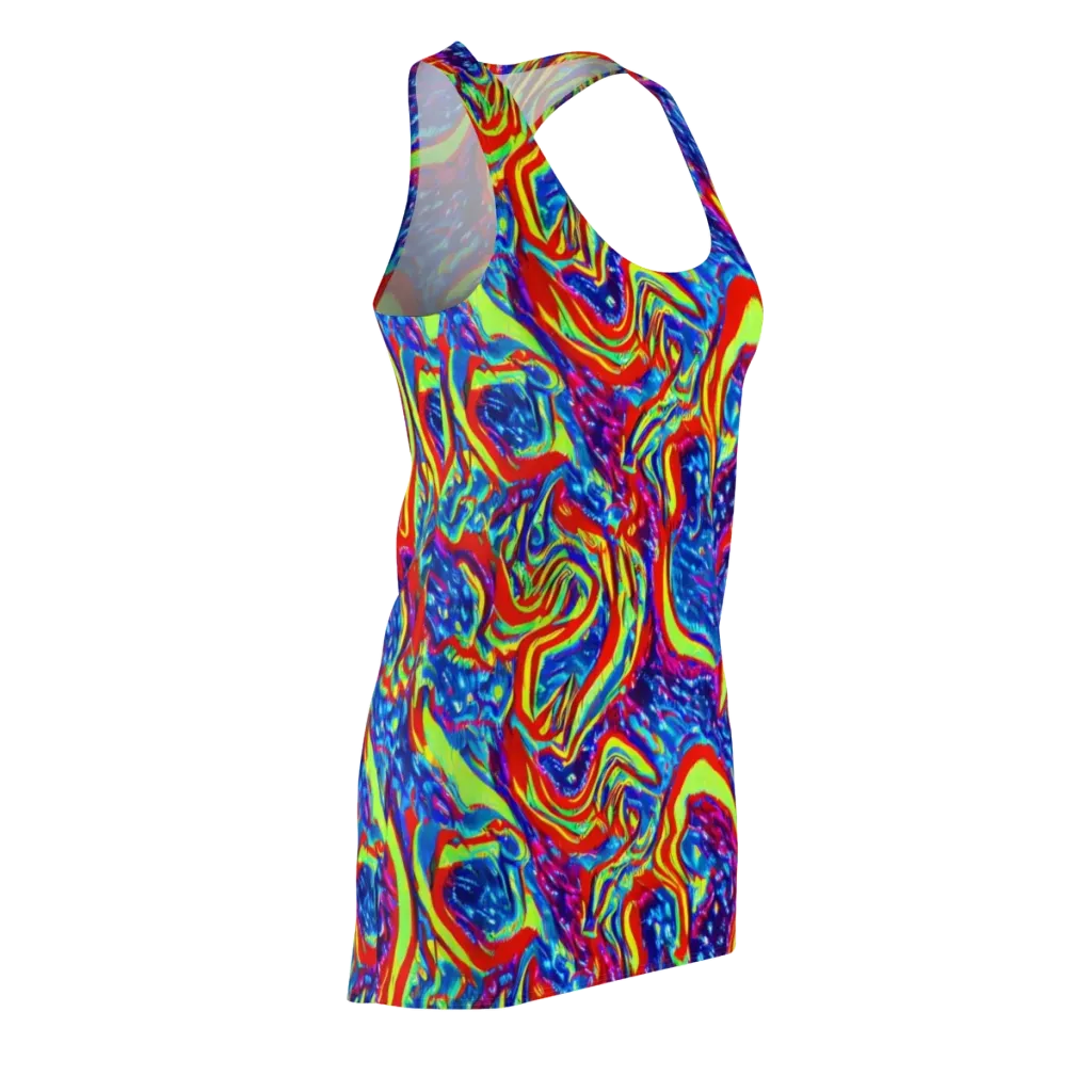 Scarlet Acid Garden on Racerback Dress — Front Side