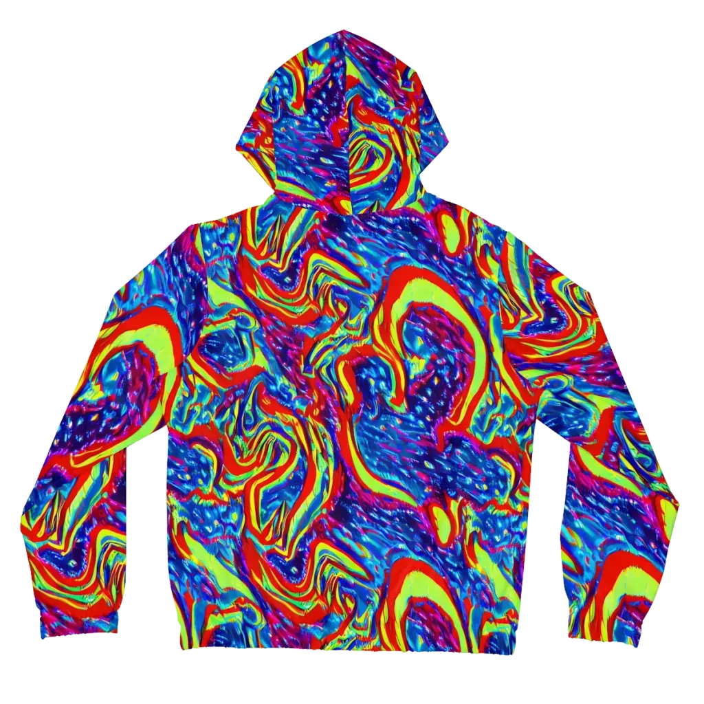 Scarlet Acid Garden on Women's Full-Zip Hoodie — Back