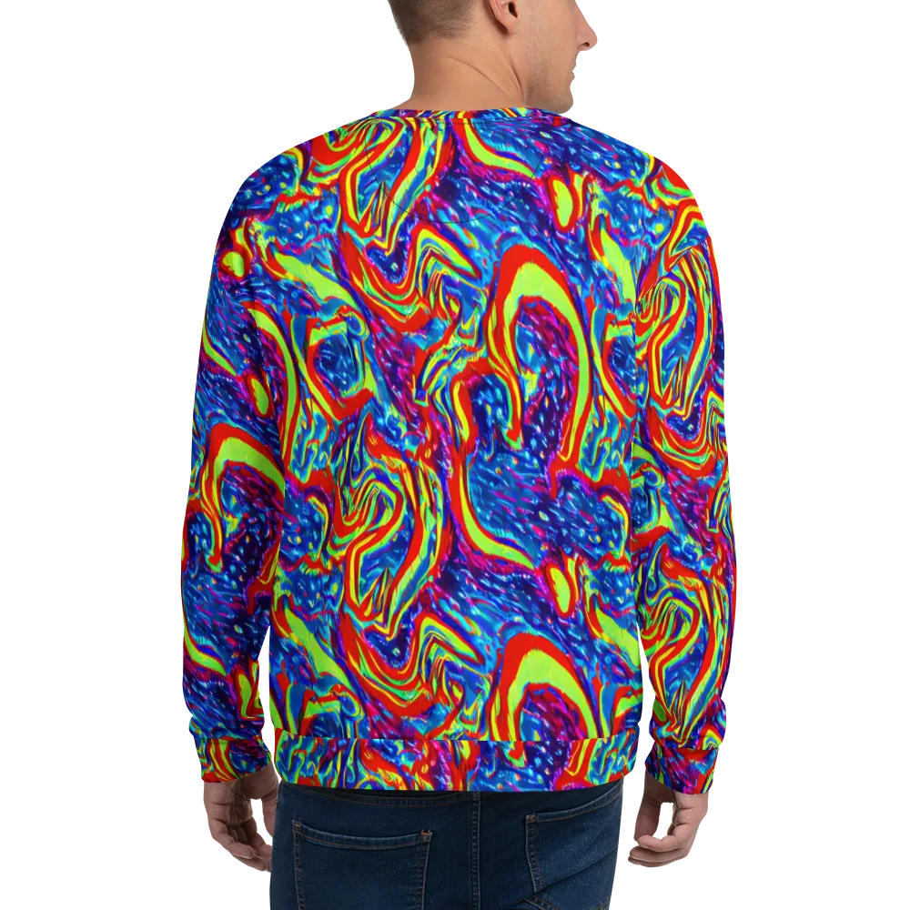 Scarlet Acid Garden on Sweatshirt — Back