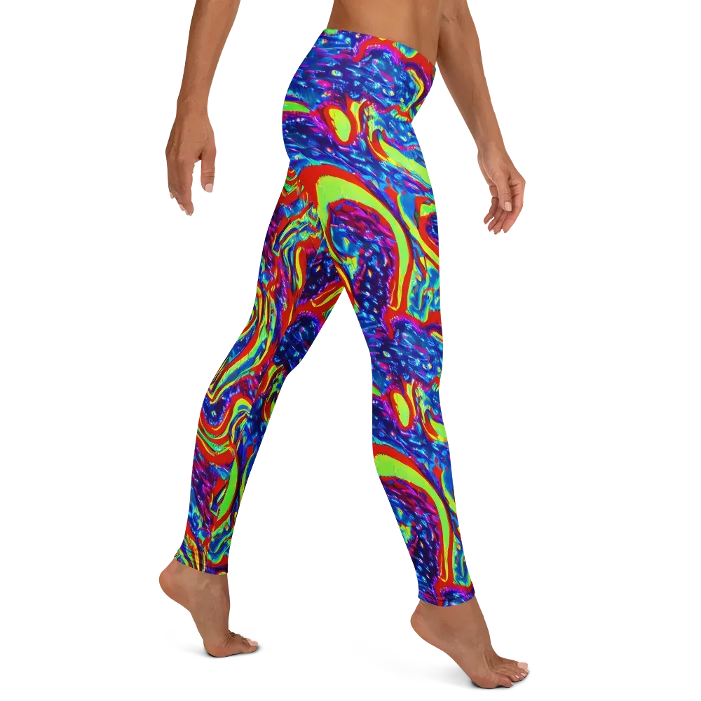 Scarlet Acid Garden on Leggings — Right