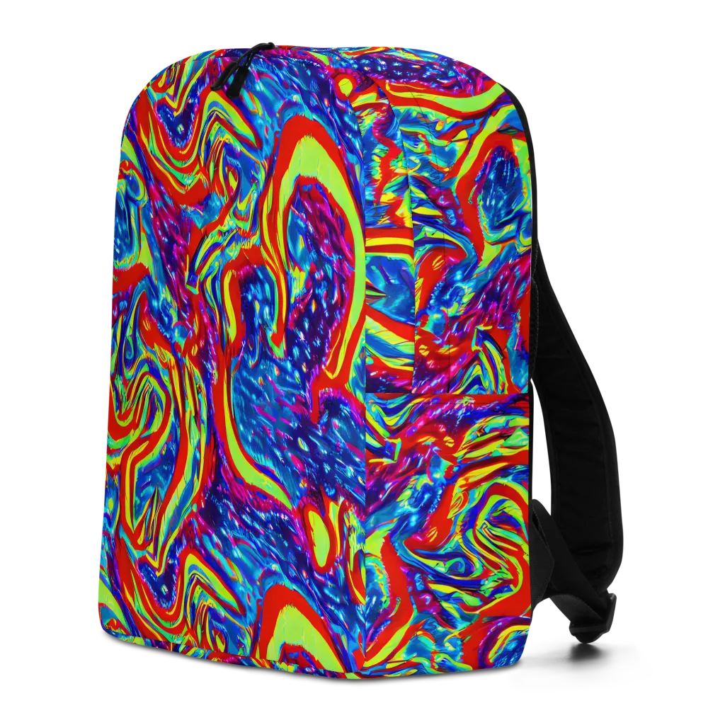 Scarlet Acid Garden on Minimalist Backpack — Left