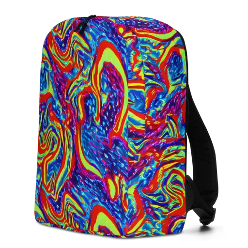 Scarlet Acid Garden on a Minimalist Backpack