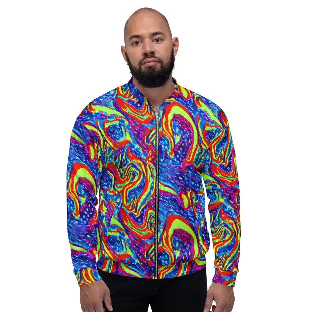 Scarlet Acid Garden on Bomber Jacket — Front