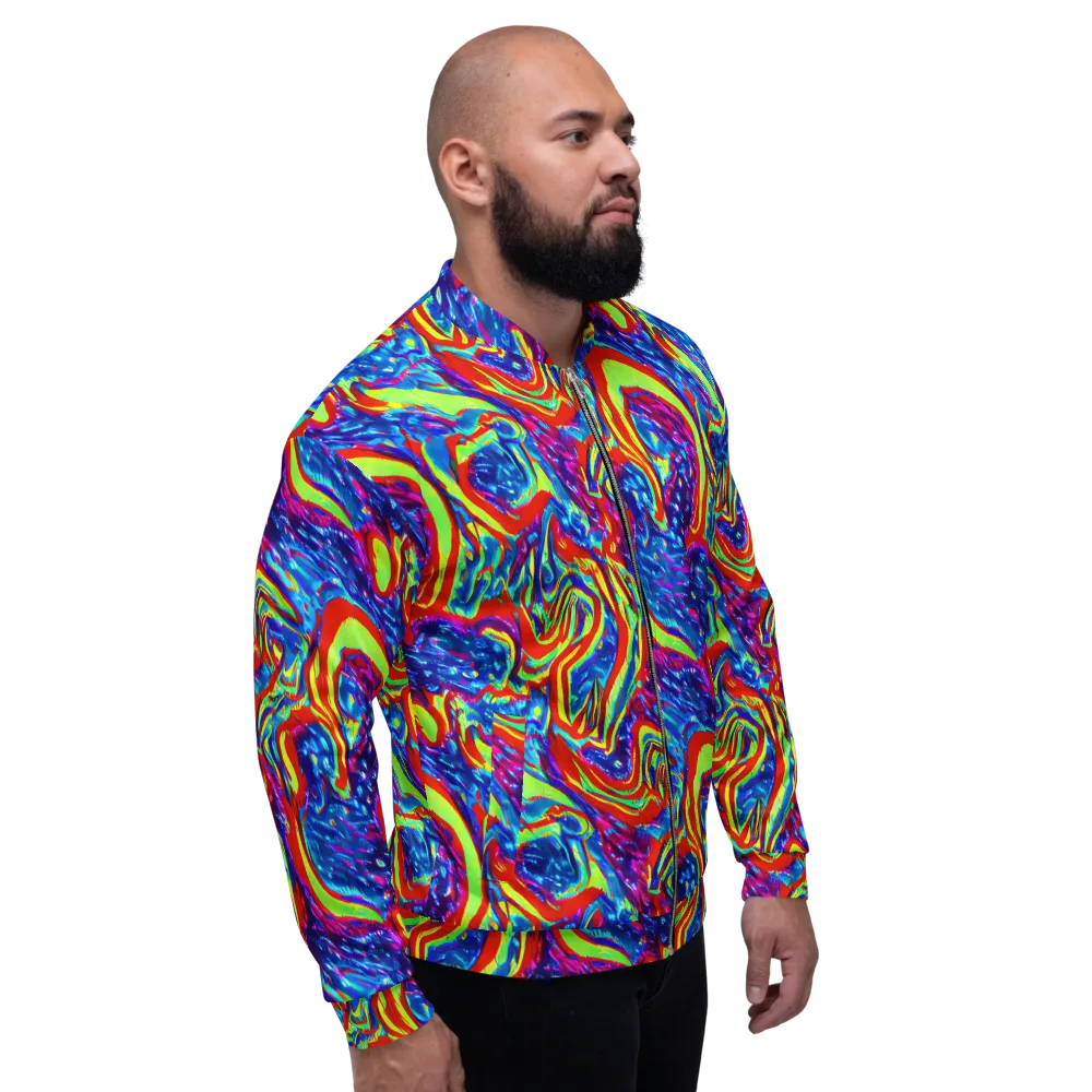 Scarlet Acid Garden on Bomber Jacket — Right